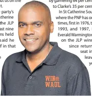  ??  ?? People’s National Party candidate for St Catherine South Western, Dr Kurt Waul.