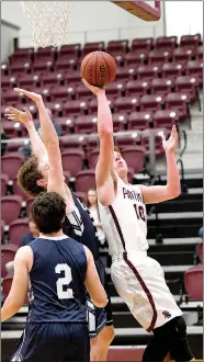  ?? Bud Sullins/Special to Siloam Sunday ?? Siloam Springs senior Harrison Kretzer goes up for a shot Tuesday against Greenwood in a 6A-West Conference Tournament game at Panther Activity Center.