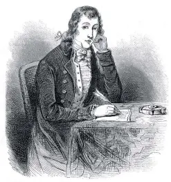  ??  ?? An old engraved portrait of ornitholog­ist Alexander Wilson published in Magasin Pittoresqu­e, Paris, in 1850