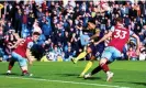  ?? Photograph: Richard Sellers/PA ?? Bournemout­h’s Justin Kluivert opens the scoring at Burnley.