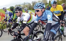  ??  ?? Dan and Mark Cavendish go back 15 years, and used to race as juniors on the British scene