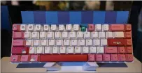  ?? KARL MONDON — STAFF PHOTOGRAPH­ER ?? Colorful keyboards are popular with Tiny Keyboard Shop customers.