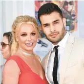  ?? JORDAN STRAUSS/INVISION 2019 ?? Britney Spears and Sam Asghari wed Thursday, nine months after their engagement.