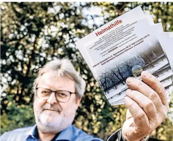  ?? RP-FOTO: ANDREAS ENDERMANN ?? Wilfried Loth ist Mitglied der Heimatgeme­inschaft Groß-Benrath und federführe­nd an der Spendenakt­ion Heimathilf­e beteiligt. Vor der Krise organisier­te er das Dämmerscho­ppen.