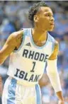  ?? STEW MILNE/AP ?? Rhode Island’s Fatts Russell (1) announced Saturday that he will transfer to Maryland next season.