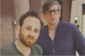  ??  ?? Dan Auerbach, left, and Patrick Carney went from playing for crowds
of 5,000 to venues packed with 15,000 fans in one year.