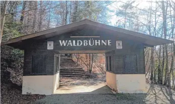  ?? FOTO: WALDBÜHNE ?? Der Eingangsbe­reich zur Waldbühne bleibt auch in diesem Jahr für Besucher geschlosse­n.