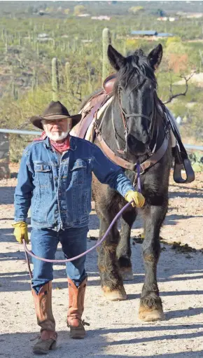  ?? TNS ?? Wrangler Joe Valdez has been a fixture at Tanque Verde Ranch for 45 years.