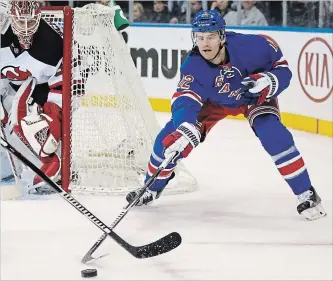  ?? ASSOCIATED PRESS FILE PHOTO ?? Former New York Rangers forward and Welland native Dan Paille was left with a severe concussion last season while playing with a Swedish team. Charges have been laid against British-born Thomas Larkin.