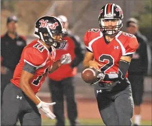  ?? Signal file photo ?? Brady White, seen playing for Hart in this file photo, had four career appearance­s with the Sun Devils during a stint at Arizona State. The graduate student plans to transfer to Memphis.