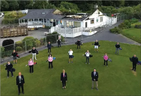  ?? Members and committee members of Kenmare GC are determined to get back on track as soon as possible. Photo by Michelle Cooper Galvin. ??