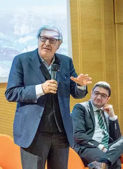  ??  ?? Vulcanico Il presidente del Mart Sgarbi vuole aprire una succursale a Verona