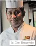  ??  ?? Ex. Chef Basnayake
