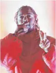  ?? FOTO: DPA ?? Kendrick Lamar vor Kurzem bei einem US-Konzert.