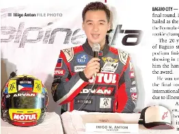 Anton is first Filipino to win F4 SEA rookie championsh­ip - PressReader
