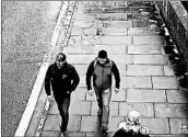  ?? METROPOLIT­AN POLICE ?? Britain identified the pair as Ruslan Boshirov, left, and Alexander Petrov and alleged they were Russian agents.