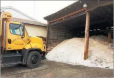  ?? EVAN BRANDT — DIGITAL FIRST MEDIA ?? Upper Pottsgrove Commission­ers remain unresolved about how to replace the township’s crumbling salt shed.