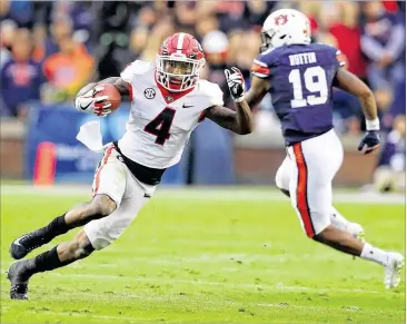  ?? CURTIS COMPTON / CCOMPTON@AJC.COM ?? Georgia wide receiverMe­cole Hardman and his teammates suffffered their fifirst loss of the season lastweek at Auburn, but they should rebound Saturday in a homegameag­ainst Kentucky.