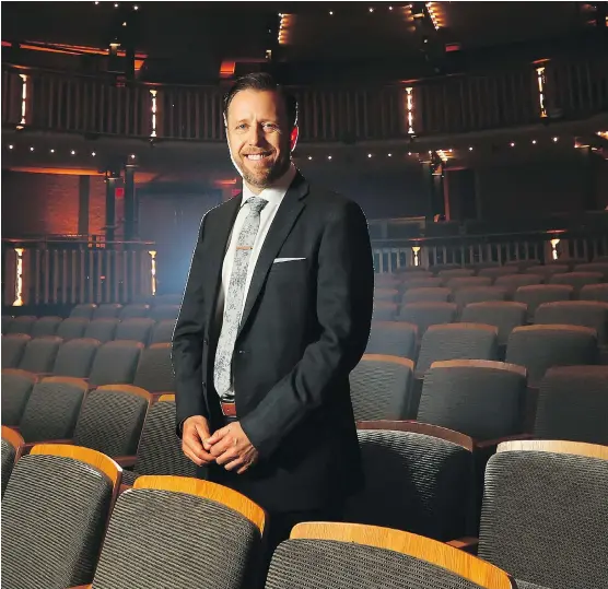  ?? FILES ?? Alberta Theatre Projects artistic director Darcy Evans is under fire for changing the final play in the ATP’s 2018-19 season.