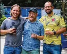  ?? COURTESY OF ALI LAMOUREUX/MONDAY NIGHT BREWING ?? Monday Night Brewing’s founders (from left) are Jeff Heck, Jonathan Baker and Joel Iverson.