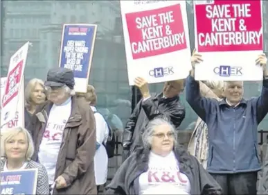  ??  ?? Campaigner­s fighting for Kent and Canterbury are jubilant about the announceme­nt