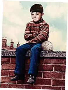  ??  ?? Sporting dreams: Paul Ferris as a young boy