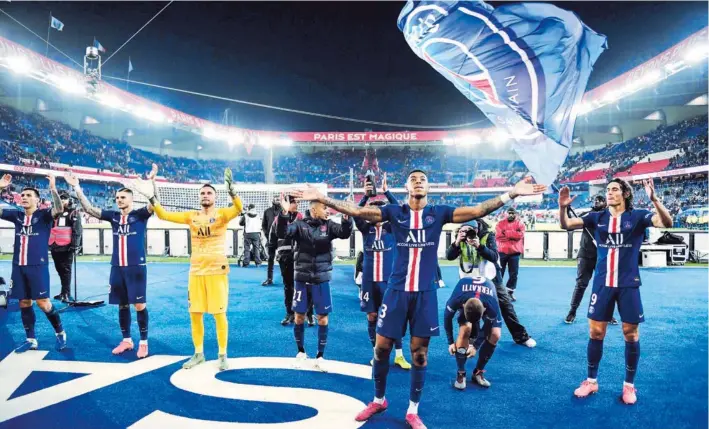  ?? AFP ?? Los boletos al estadio para ver el juego del PSG costarán, en un partido que no es Clase A, desde los 22 euros (¢14.000) hasta los 250 euros (¢157.000).