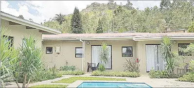  ?? ?? The luxurious self-catering cottages in Mbabane, located on Mphakatsi Road, Malunge 30, in the center of the town.