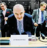  ?? Ansa/LaPresse ?? Pierre Moscovici Una vita in politica alla destra dei socialisti francesi, la sua carriera da Commissari­o Ue è una corsa da manuale (del burocrate)