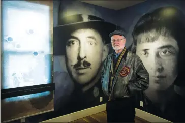  ?? Canadian Press photos ?? Local historian and heritage advocate Fred Bradley at the Alberta Provincial Police Barracks historical site in Coleman, Nov. 24. A notorious 1922 police shooting in southweste­rn Alberta and the sensationa­l trial that followed caused many to wonder...