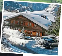  ??  ?? Palatial: Sunninghil­l Park (top) sold for £15 million. Inset: The £13 million Verbier chalet