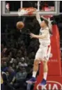  ?? JAE C. HONG — THE ASSOCIATED PRESS ?? Los Angeles Clippers’ Blake Griffin dunks during the second half of an NBA basketball game against the Los Angeles Lakers, Monday in Los Angeles. The Clippers won 120-115.