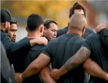  ??  ?? All Blacks coach Steve Hansen is expected to name a largely unchanged side to face Ireland in Dublin on Sunday.