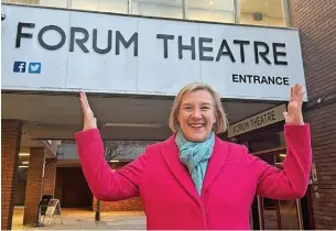  ?? ?? ●●Coun Lisa Smart has welcomed the funding for repairs to the Forum Theatre in Romiley