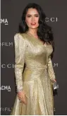  ?? — AFP ?? Salma Hayek during an event at the Los Angeles County Museum of Art on Saturday.