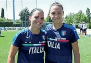  ??  ?? Alia Guagni e Ilaria Mauro, due delle ragazze viola convocate in Nazionale