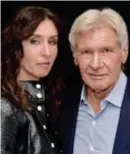  ?? FOTO MAGNUS SUNDHOLM ?? Onze Hollywoodr­eporter Greet bij Harrison Ford.