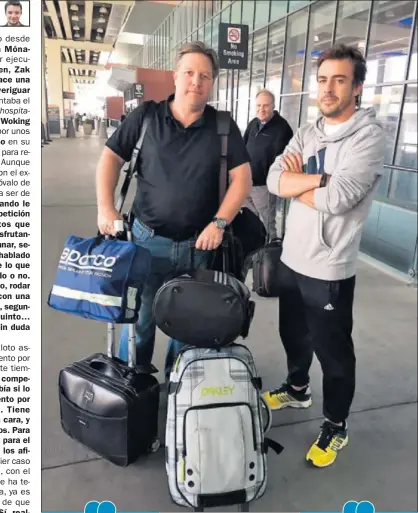  ??  ?? CRUZANDO EL OCÉANO. Zak Brown ha estado con Alonso en Indy y ayer llegó a Mónaco.