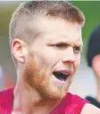  ??  ?? Dan Hannebery yesterday.