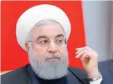  ??  ?? Iranian President Hassan Rouhani