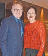  ??  ?? Geoff Hogg and Premier Annastacia Palaszczuk