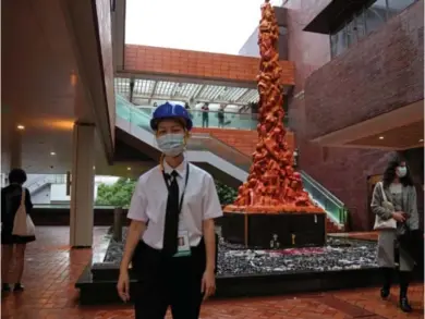  ?? Foto: Kin Cheung, AP ?? Skulpturen i Hongkong er et monument over massakren på Den himmelske freds plass i Beijing i 1989.