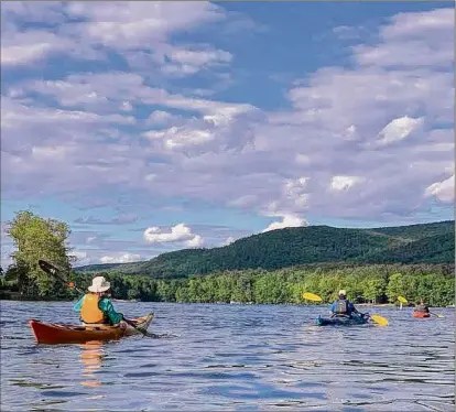  ?? Susan Lynch Smith / Times Union ?? Located near the Massachuse­tts border in Canaan, Columbia County, Queechy Lake offers a boat launch and places to paddle. It's also known for a wide variety of angling opportunit­ies.