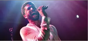  ?? SCOTT DUDELSON/GETTY IMAGES ?? Jussie Smollett performed Saturday night and told his West Hollywood audience that if he didn’t take the stage, his attackers would win.