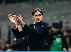  ?? ?? Inter Milan’s Italian coach Simone Inzaghi