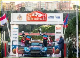  ??  ?? WRC 2 win in Monte Carlo last year was a career highlight