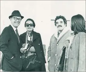  ?? FAMILIA GARCÍA MÁRQUEZ / THE HARRY RANSOM CENTER ?? Barcelones­es. 1967 fue también el año en que Gabriel García Márquez y su esposa, Mercedes Barcha, se instalaron a vivir en Barcelona, donde hicieron amigos como el arquitecto Alfonso Milá y su esposa, Cecilia Santo Domingo