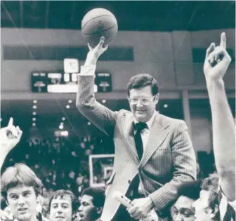  ?? SUN-TIMES FILES ?? Coach Joe B. Hall led Kentucky to the Final Four three times, winning the 1978 national title.
