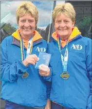  ??  ?? Gill O’Connor, left, and Christine Costiff who raced in the Chelmsford Marathon on Sunday