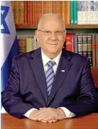  ??  ?? Israeli President Reuven Rivlin.